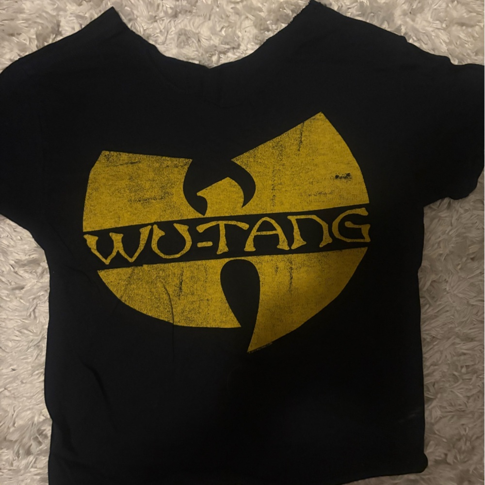 Vintage Wu-Tang Clan Black Tee with Yellow Logo